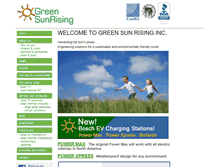 Tablet Screenshot of greensunrising.com